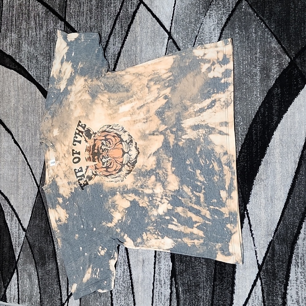 TULTEX EYE OF THE TIGER GRAPHIC TIE-DYE XL TEE-SHIRT